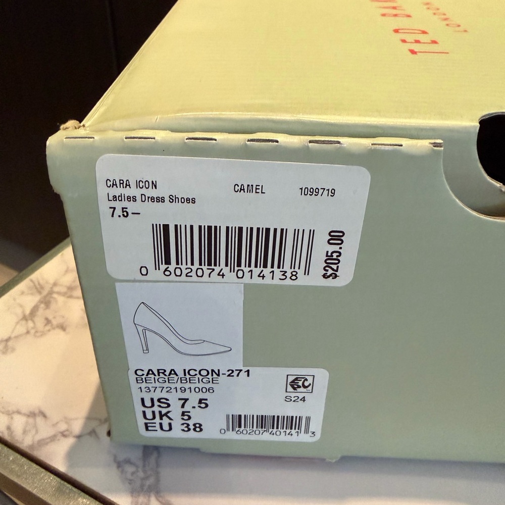 Ted Baker London Beige Pointed Toe High Heels - Picture 2 of 6